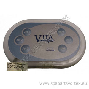 Vita Spa Remote Touch Control Panel (6 Button)