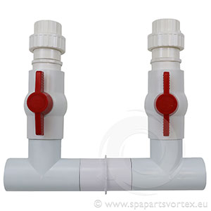 Heat Pump ByPassBall Valve Kit 2 Inch To 1.5 Inch (2 Speed Pump)