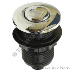 Air Button - mini, dome, chrome