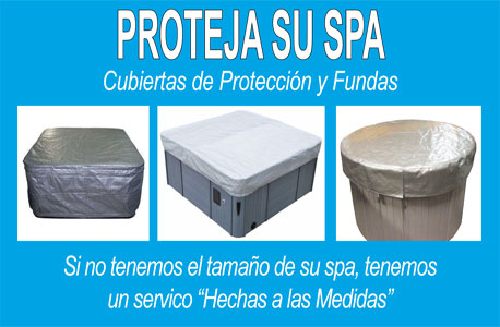 <div style="font-family: sans-serif, Arial, Verdana, 'Trebuchet MS'; font-size: 13px; color: rgb(51, 51, 51); background-color: rgb(255, 255, 255); margin-top: 20px; margin-right: 20px; margin-bottom: 20px; margin-left: 20px; line-height: 1.6; cursor: text; ">
<p>Proteja su Spa con Cubiertas de Proteccion y Fundas. Si no tenemos el tamano de su spa, tenemos un servicio Hechas a las Medidas.</p>

<p>Filtros y Cartuchos para Spas son suministrados por parte de nuestros socios Darlly. Hay m&aacute;s de 100 filtros diferentes para Spas que se adaptan a la mayor&iacute;a de las marcas de Spa.&nbsp;Cubiertas para Spas (Tapas para Spas) son suministradas desde el almac&eacute;n en una gran variedad de tama&ntilde;os y si usted no puede encontrar el tama&ntilde;o que necesita, usted puede pedir una cubierta&nbsp; para el Spa hecha al a medida.&nbsp;Ofrecemos una gama completa de productos qu&iacute;micos para Spas y muchos accesorios, incluyendo Apoyacabezas, Levantadores y Elevadores para Cubiertas de Spa, Escalones para Spas, Fragancias de Aromaterapia y Productos de Limpieza.</p>
</div>
